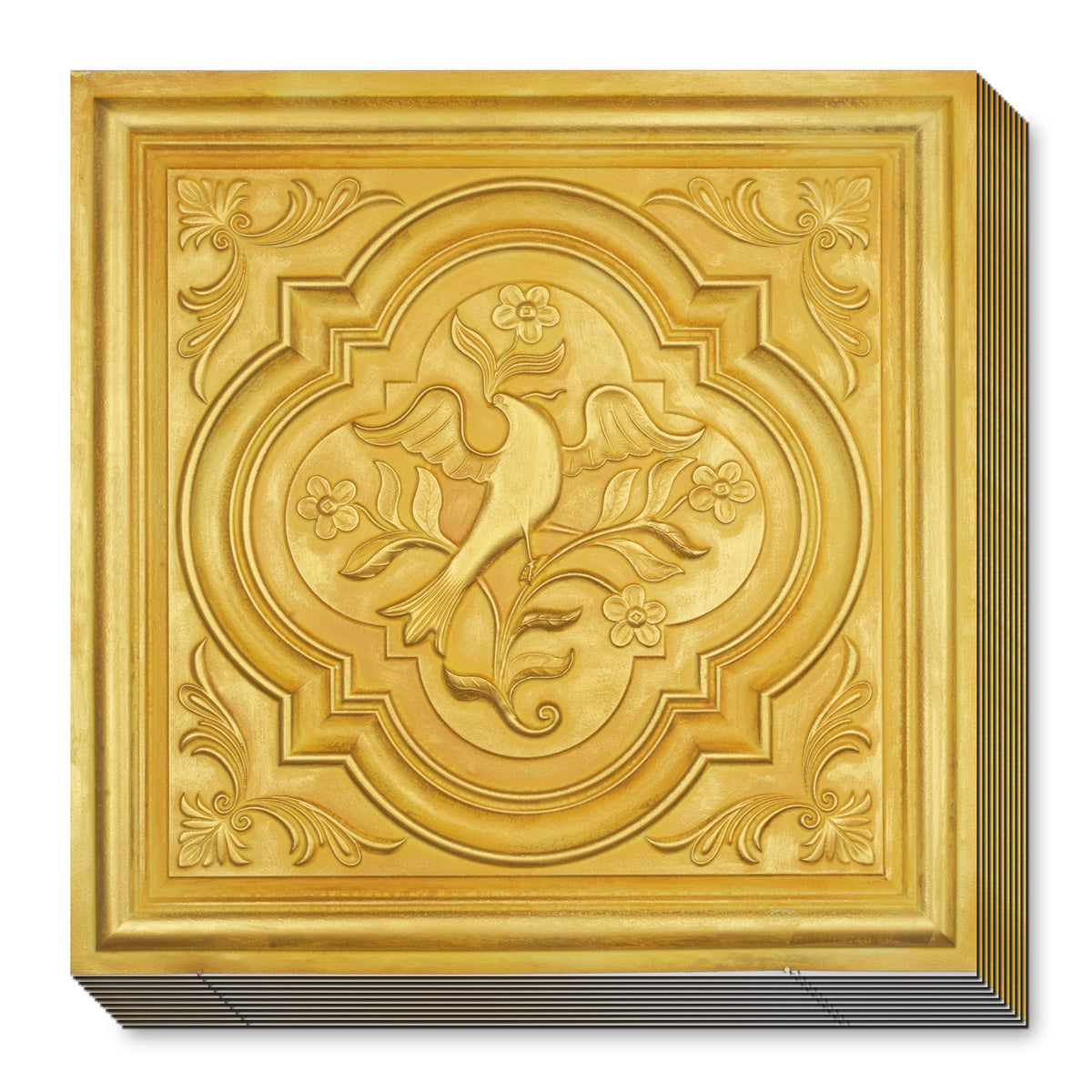 PAINTSDECOR PL39 Golden ceiling tiles