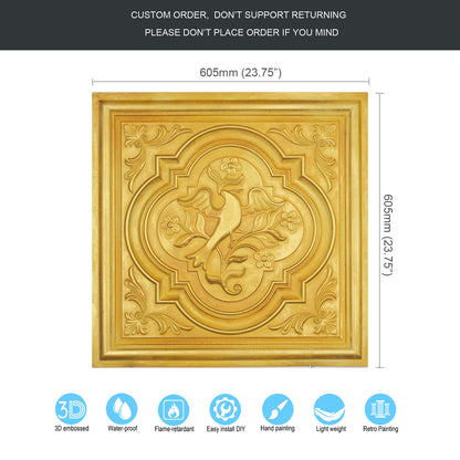 10tiles/lot Multi-Layer 3D Ceiling Tiles for Upscale Restaurants and High-End Bars PL39