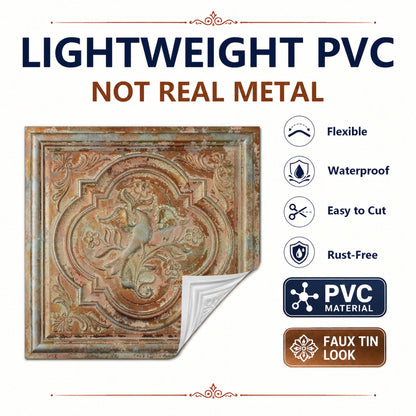 PAINTSDECOR PL39 Palazzo Clay ceiling tiles