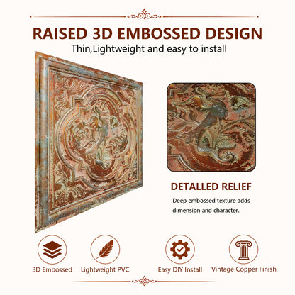 PAINTSDECOR PL39 Palazzo Clay ceiling tiles
