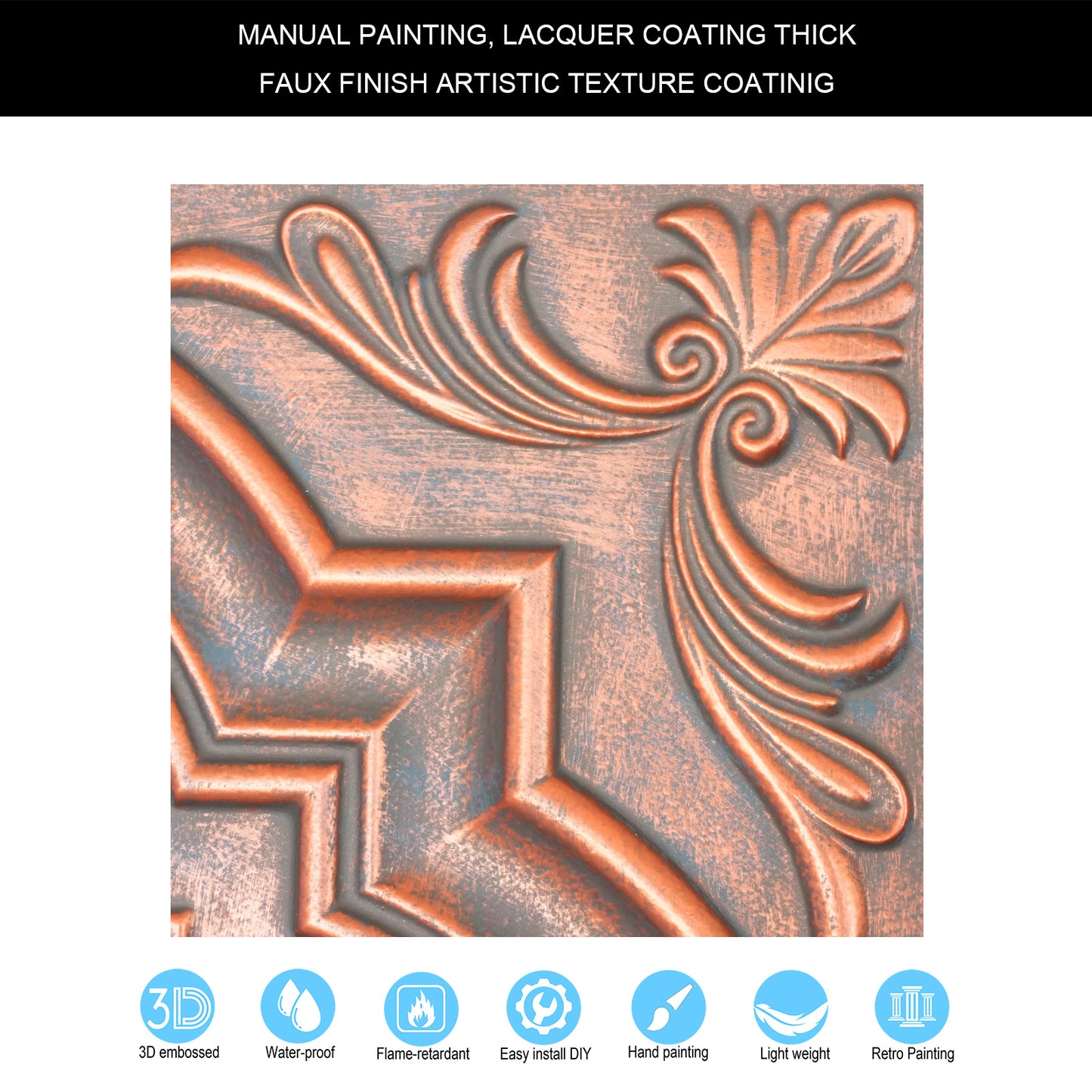 10tiles/lot Multi-Layer 3D Ceiling Tiles for Upscale Restaurants and High-End Bars PL39