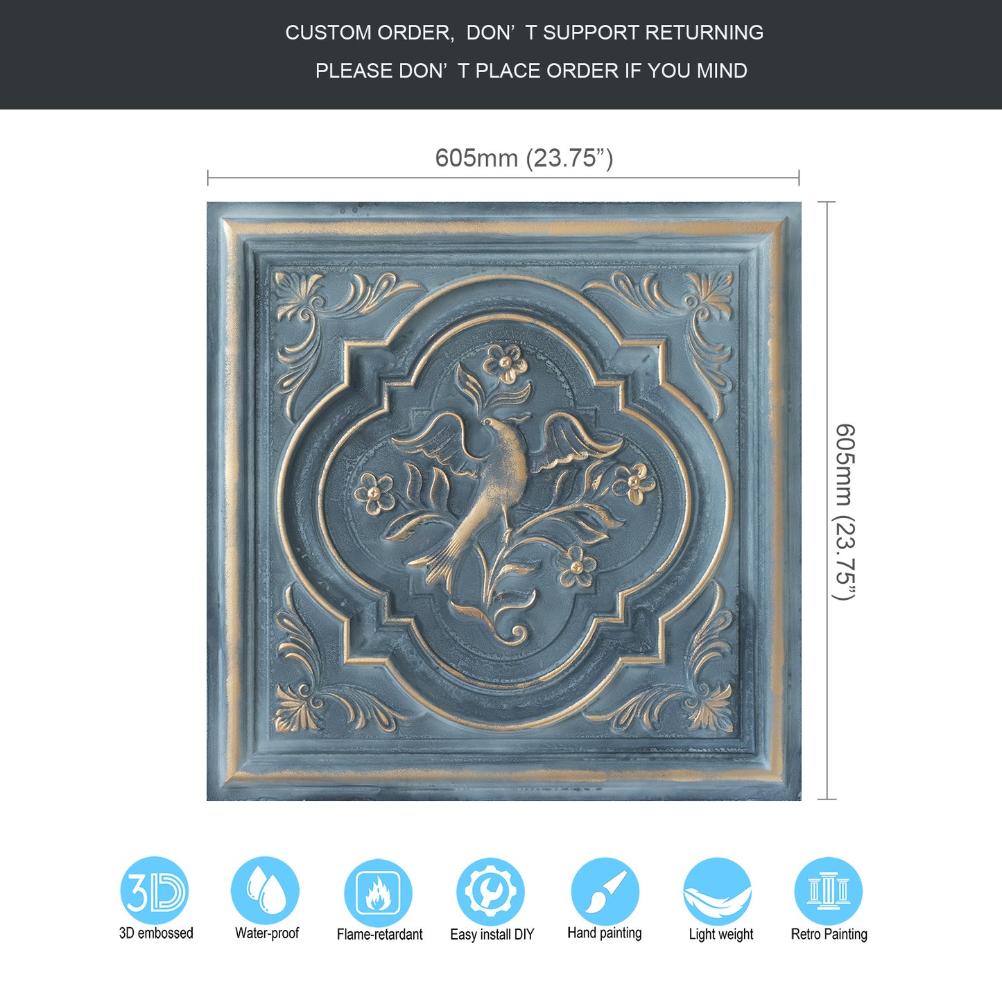 10tiles/lot 3D Artistic Ceiling Tiles for Museums, Exhibitions and High-Impact Interiors PL39
