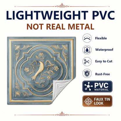 PAINTSDECOR PL39 Smoked gold ceiling tiles