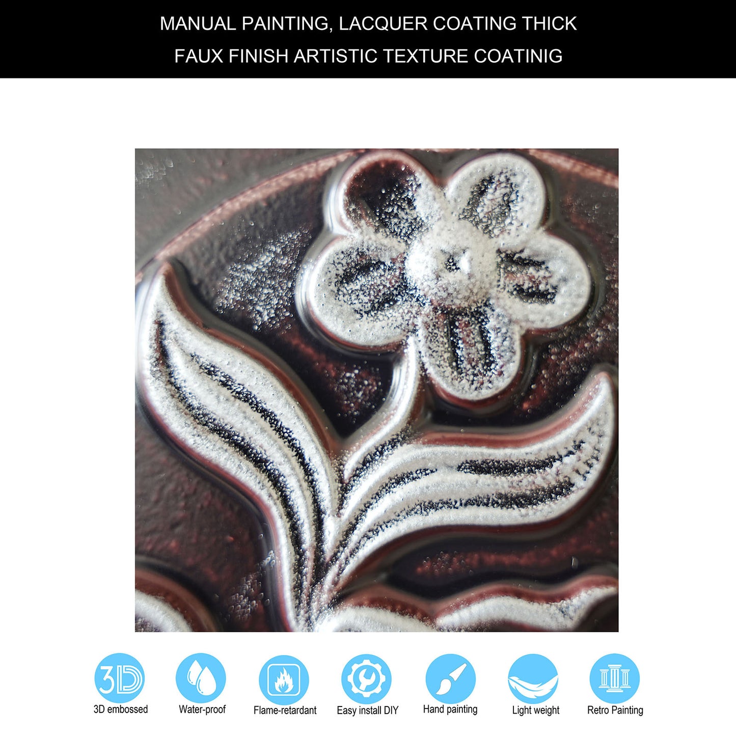 10tiles/lot DIY Faux Metal Ceiling Tile Panels for Café Bars, Studios and Artistic Interiors PL39