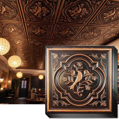 PAINTSDECOR PL39 Traditional copper ceiling tiles