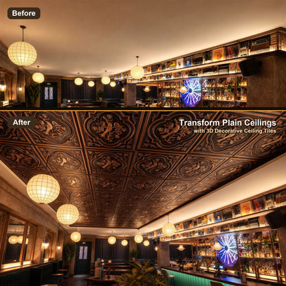 PAINTSDECOR PL39 Traditional copper ceiling tiles