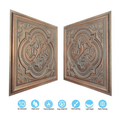 10tiles/lot Artistic Ceiling Tiles for Libraries, Museums, Craft Studios and Cultural Interiors PL39