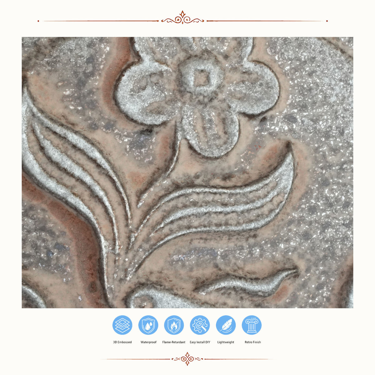 PAINTSDECOR PL39 Weathered Iron ceiling tiles