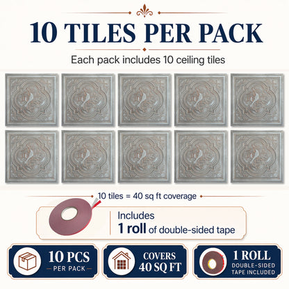 PAINTSDECOR PL39 Weathered Iron ceiling tiles