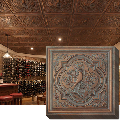 PAINTSDECOR PL39 Weathered copper ceiling tiles