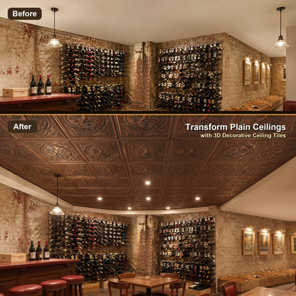 PAINTSDECOR PL39 Weathered copper ceiling tiles