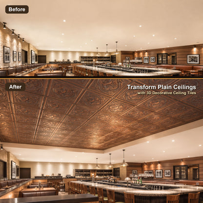 PAINTSDECOR PL39 Weathered copper ceiling tiles