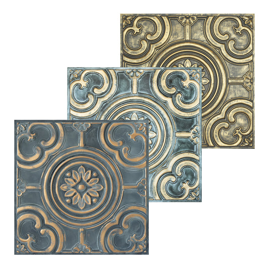 10tiles/lot Embossing Ceiling Tiles for Boutique Restaurants, Premium Lounges and Luxury Hotels PL50