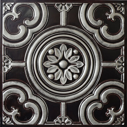 PAINTSDECOR PL50 Traditional silver ceiling tiles