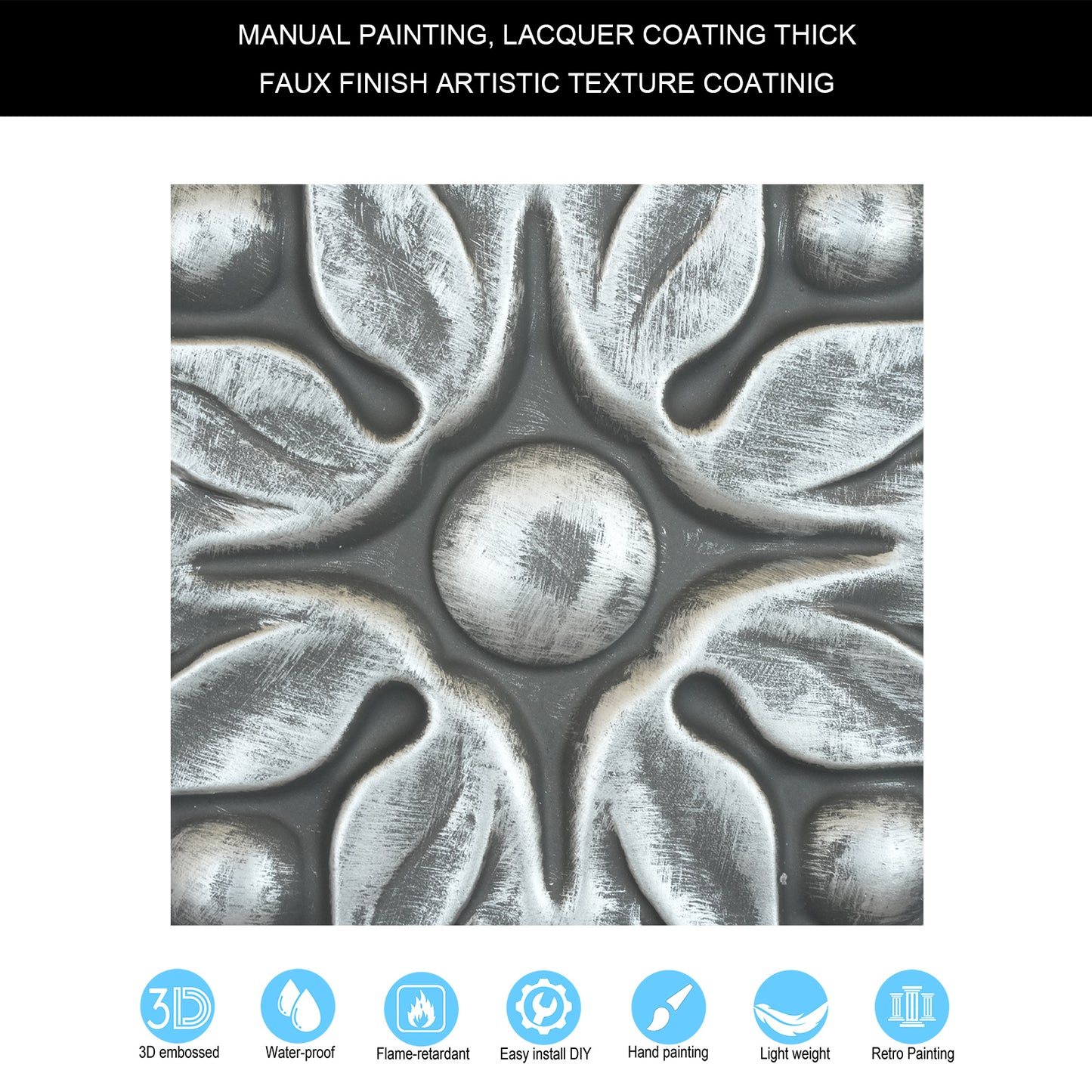 10tiles/lot 3D Ceiling Tiles for Modern Bedrooms, Kitchens, Cafés and Creative Interior Spaces PL50