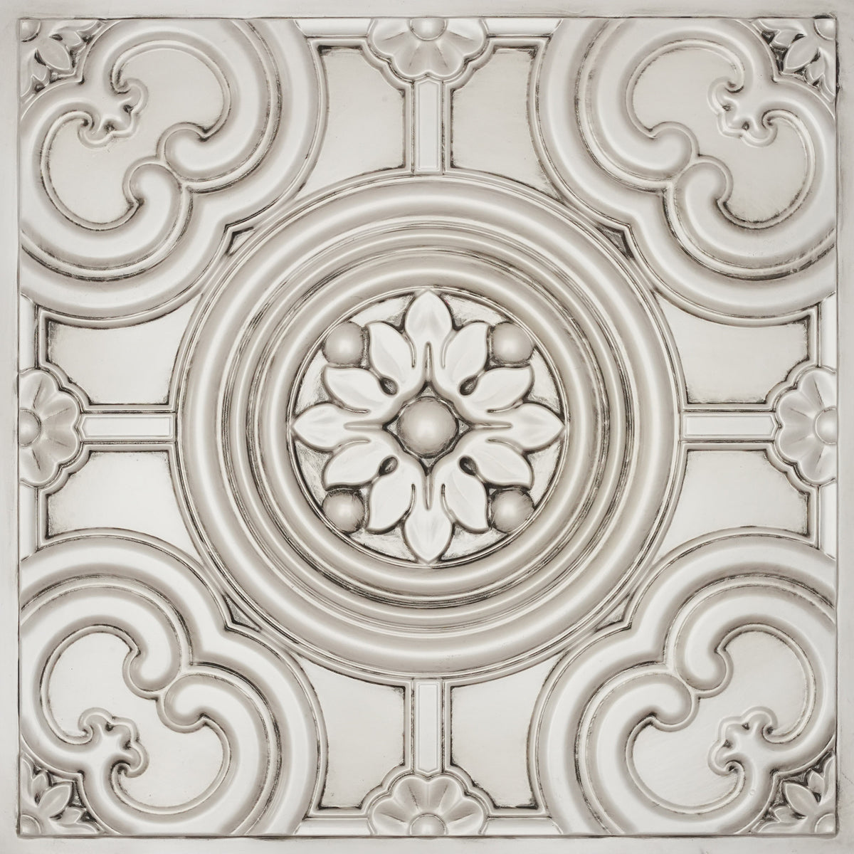 PAINTSDECOR PL50 Aged white ceiling tiles