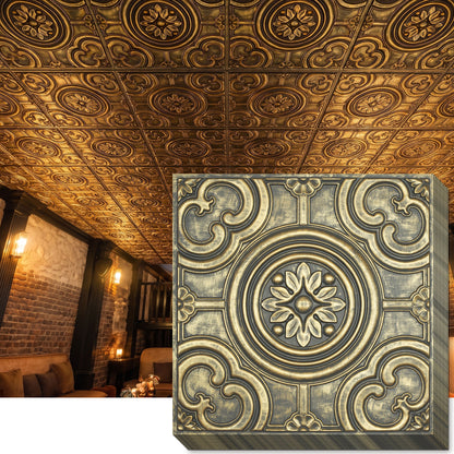 PAINTSDECOR PL50 Ancient gold ceiling tiles