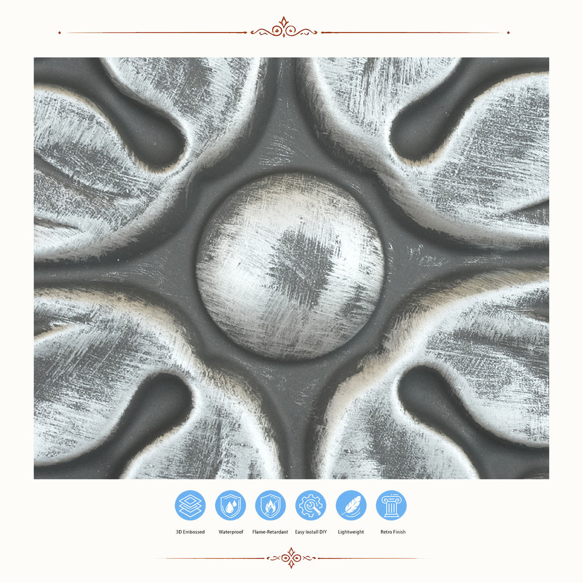 PAINTSDECOR PL50 Antique tin ceiling tiles