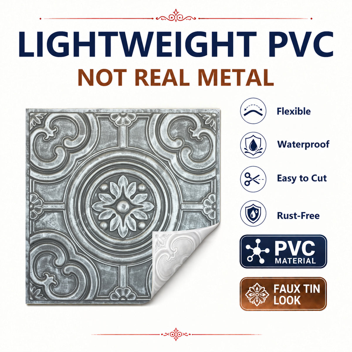 PAINTSDECOR PL50 Antique tin ceiling tiles