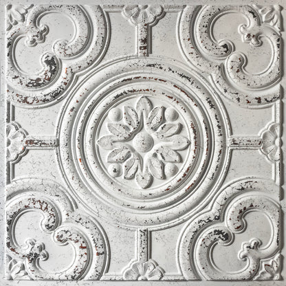 PAINTSDECOR PL50 Distress crack white black ceiling tiles