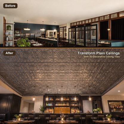 PAINTSDECOR PL50 Driftwood ceiling tiles