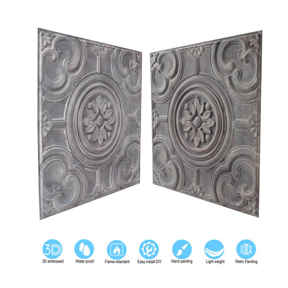 10tiles/lot 3D Ceiling Tiles for Modern Bedrooms, Kitchens, Cafés and Creative Interior Spaces PL50