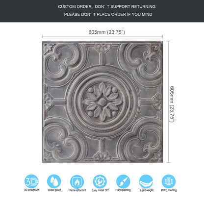 10tiles/lot 3D Ceiling Tiles for Modern Bedrooms, Kitchens, Cafés and Creative Interior Spaces PL50