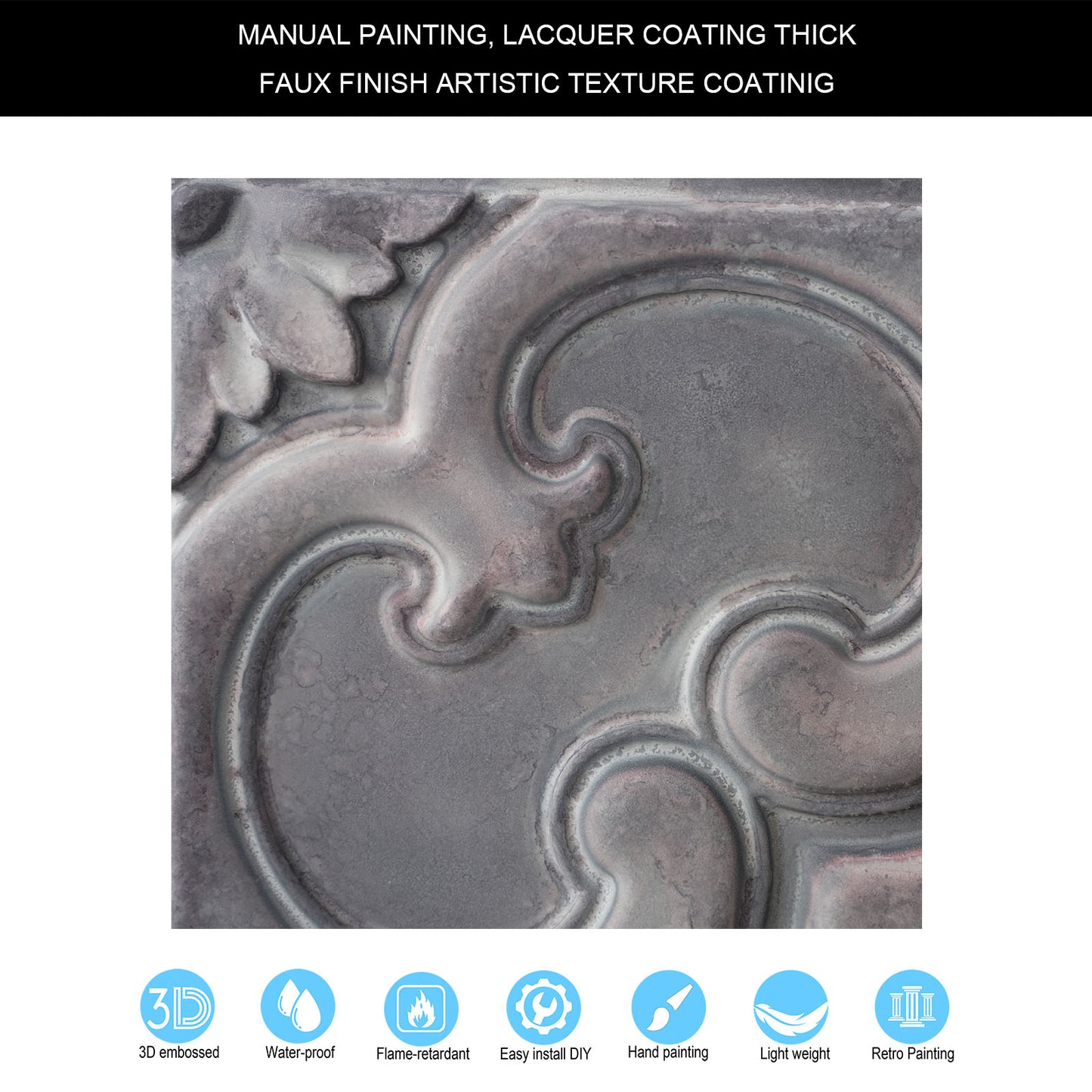 10tiles/lot 3D Ceiling Tiles for Modern Bedrooms, Kitchens, Cafés and Creative Interior Spaces PL50