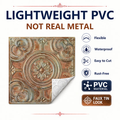 PAINTSDECOR PL50 Palazzo Clay ceiling tiles