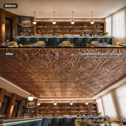 PAINTSDECOR PL50 Palazzo Clay ceiling tiles