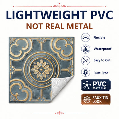 PAINTSDECOR PL50 Smoked gold ceiling tiles