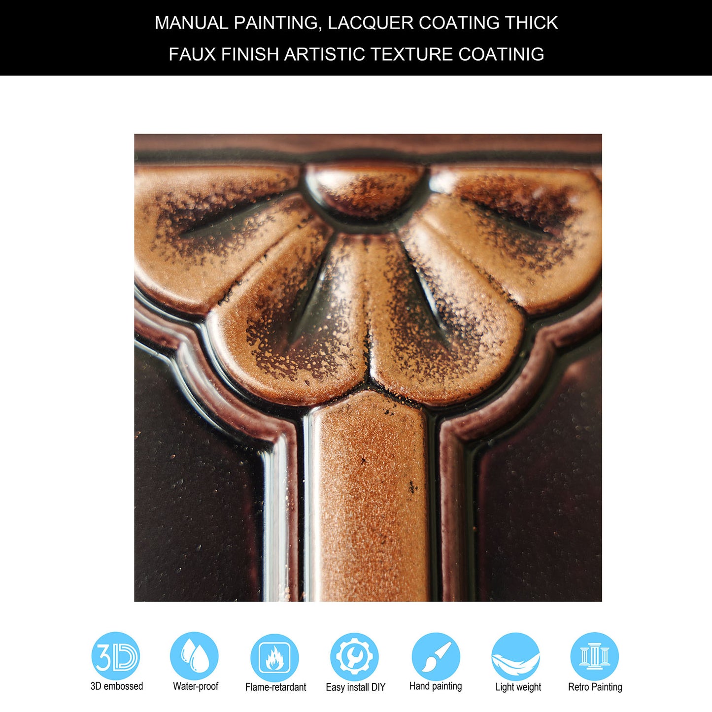 10tiles/lot 3D Faux Metal Ceiling Tiles for Stylish Bars, Clubs and Trendy Restaurants PL50