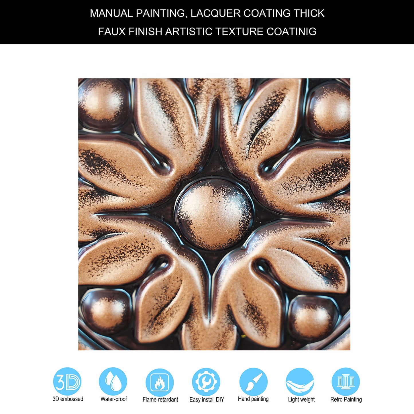 10tiles/lot 3D Faux Metal Ceiling Tiles for Stylish Bars, Clubs and Trendy Restaurants PL50