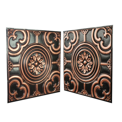 10tiles/lot 3D Faux Metal Ceiling Tiles for Stylish Bars, Clubs and Trendy Restaurants PL50