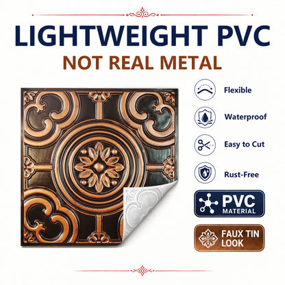 PAINTSDECOR PL50 Traditional copper ceiling tiles