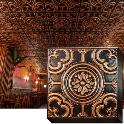 PAINTSDECOR PL50 Traditional copper ceiling tiles