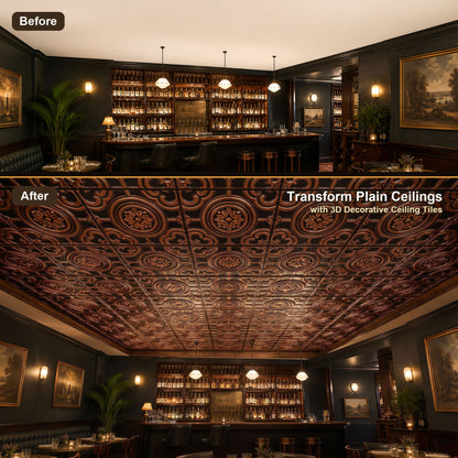 PAINTSDECOR PL50 Traditional copper ceiling tiles