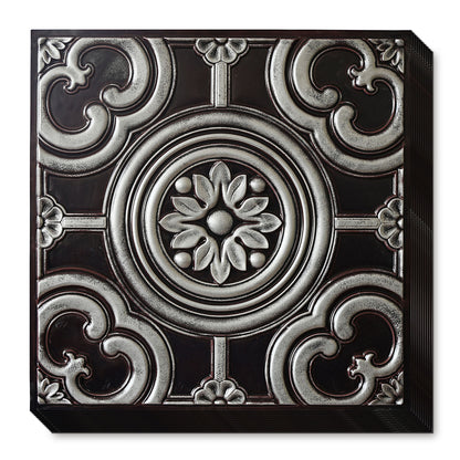PAINTSDECOR PL50 Traditional silver ceiling tiles
