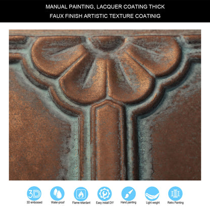 10tiles/lot 3D Faux Metal Ceiling Tiles for Stylish Bars, Clubs and Trendy Restaurants PL50