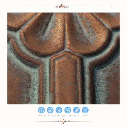 PAINTSDECOR PL50 Weathered copper ceiling tiles