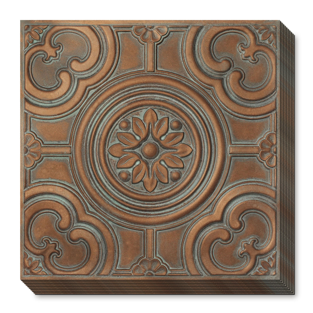 PAINTSDECOR PL50 Weathered copper ceiling tiles