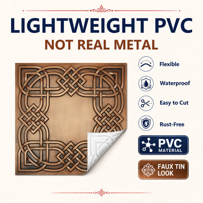 PAINTSDECOR PL61 Aged copper ceiling tiles