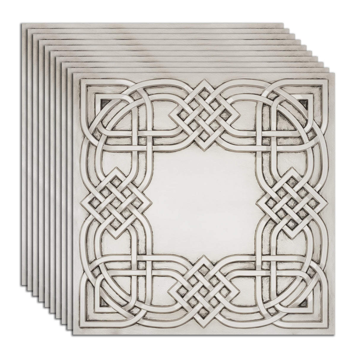PAINTSDECOR PL61 Aged white ceiling tiles
