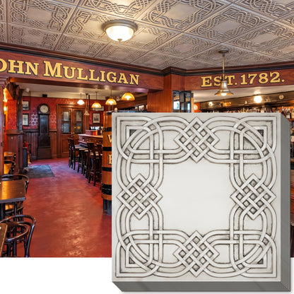 PAINTSDECOR PL61 Aged white ceiling tiles