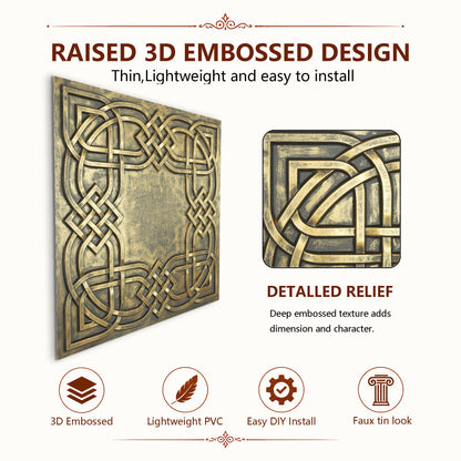 PAINTSDECOR PL61 Ancient gold ceiling tiles