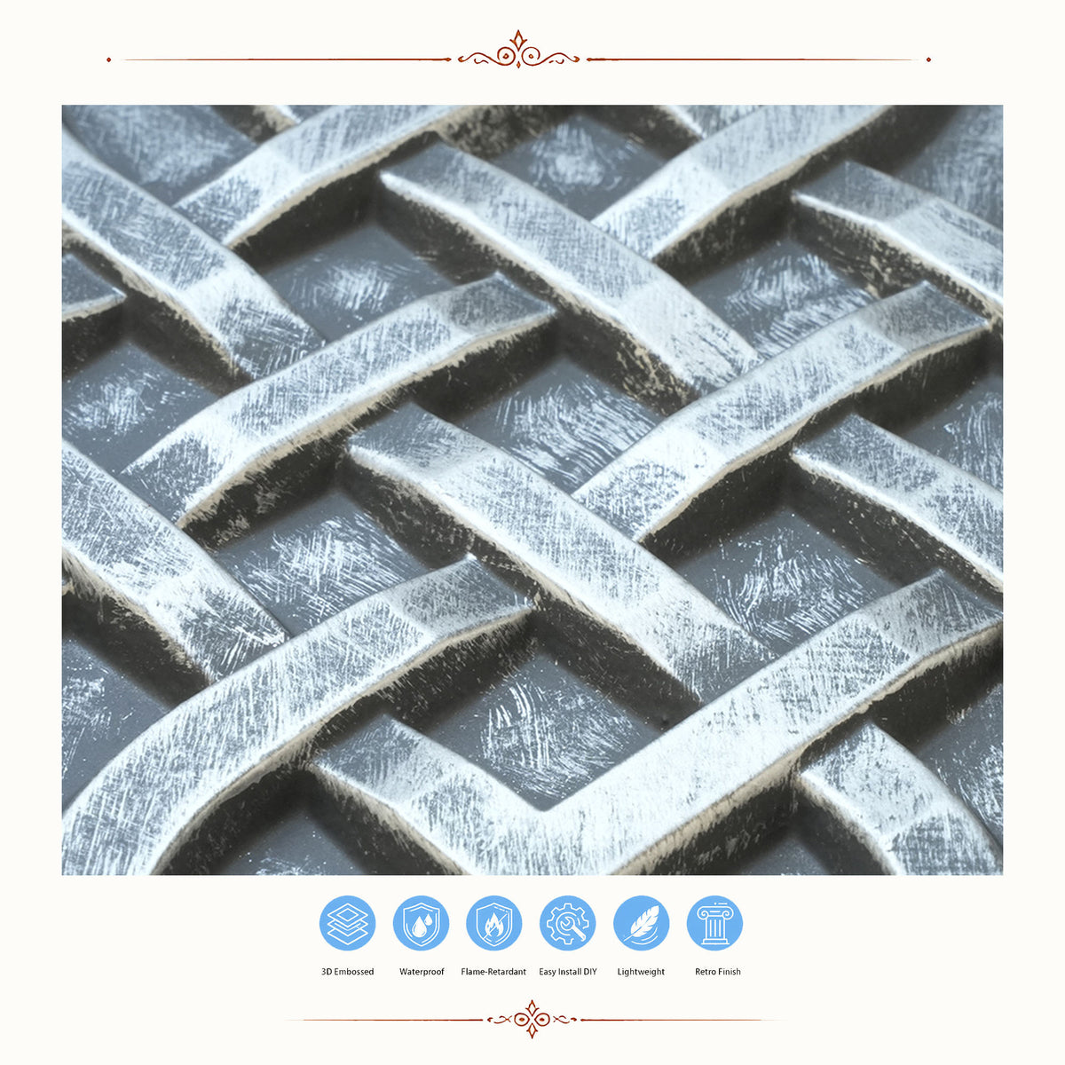 PAINTSDECOR PL61 Antique tin ceiling tiles