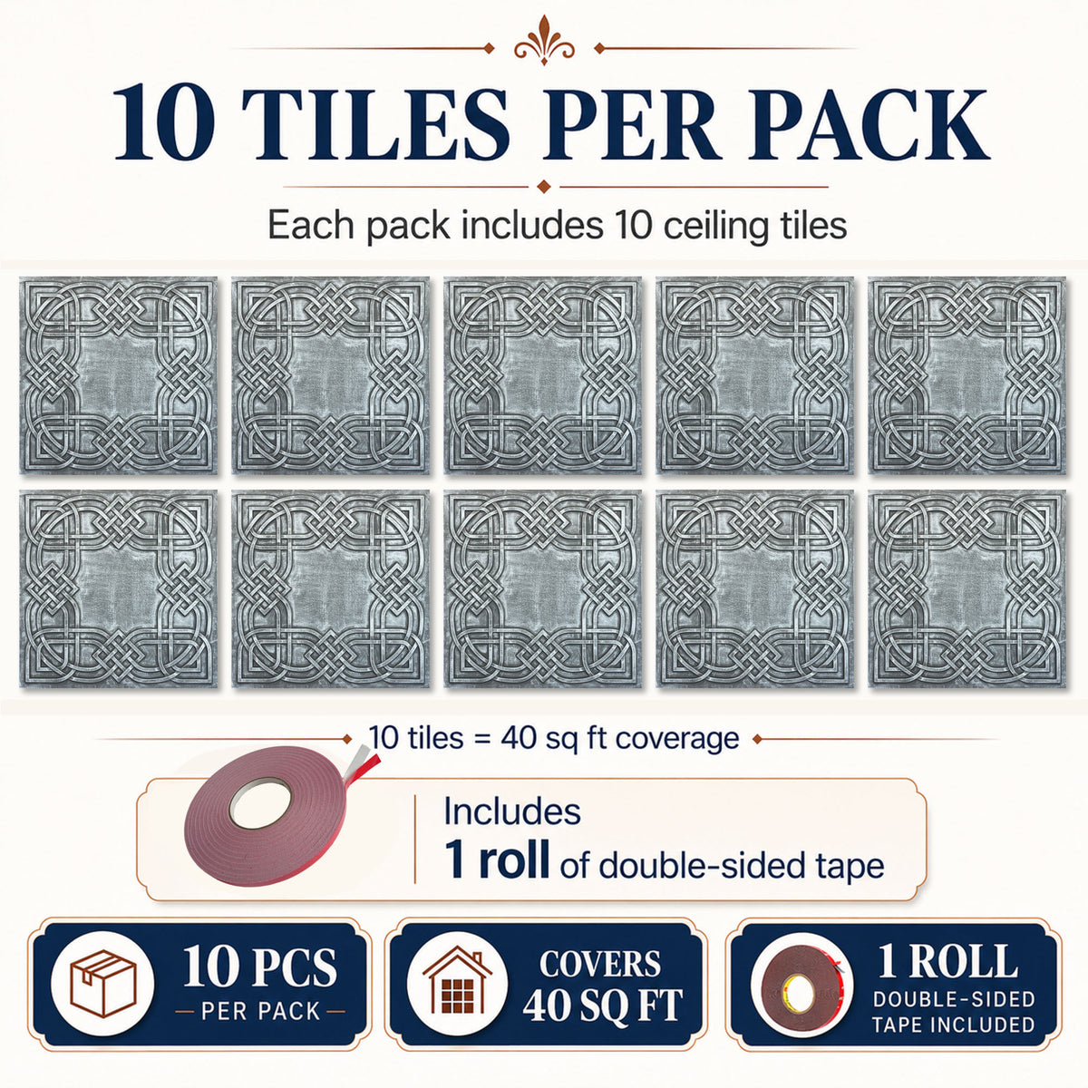 PAINTSDECOR PL61 Antique tin ceiling tiles