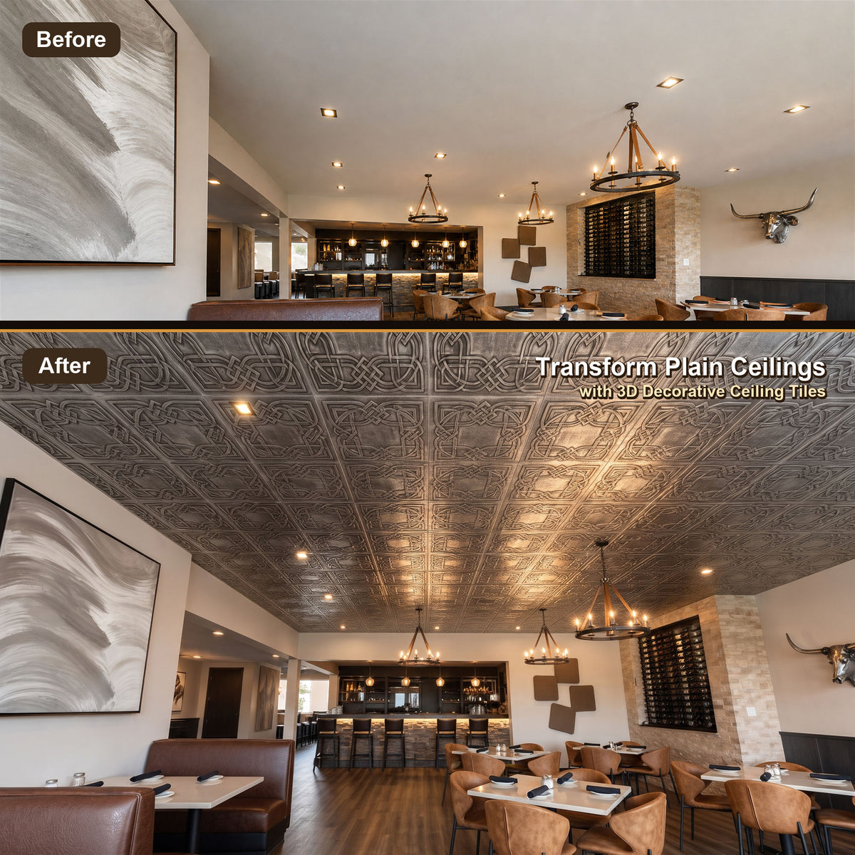 PAINTSDECOR PL61 Antique tin ceiling tiles