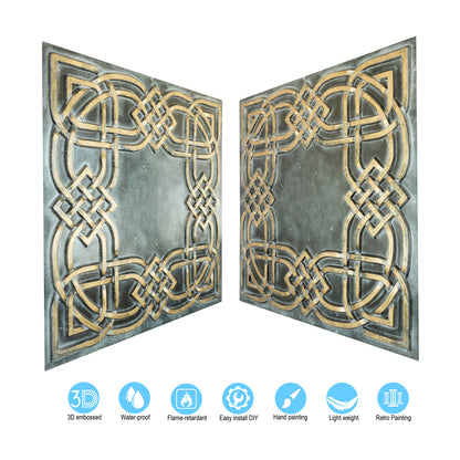 10tiles/lot Glue-Up Ceiling Tiles for Kitchen Renovations, Coffee Shops and Light-Luxury Spaces PL61