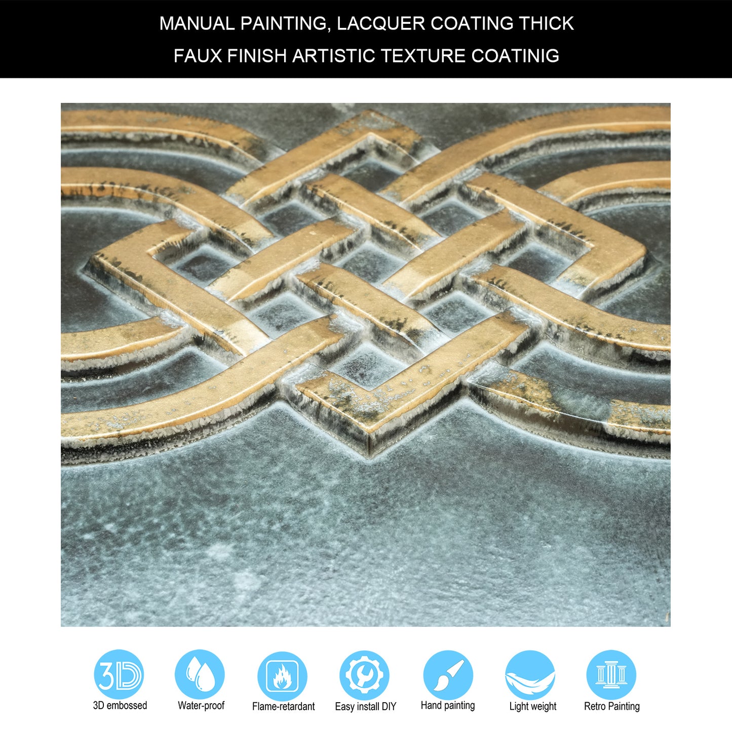 10tiles/lot Glue-Up Ceiling Tiles for Kitchen Renovations, Coffee Shops and Light-Luxury Spaces PL61